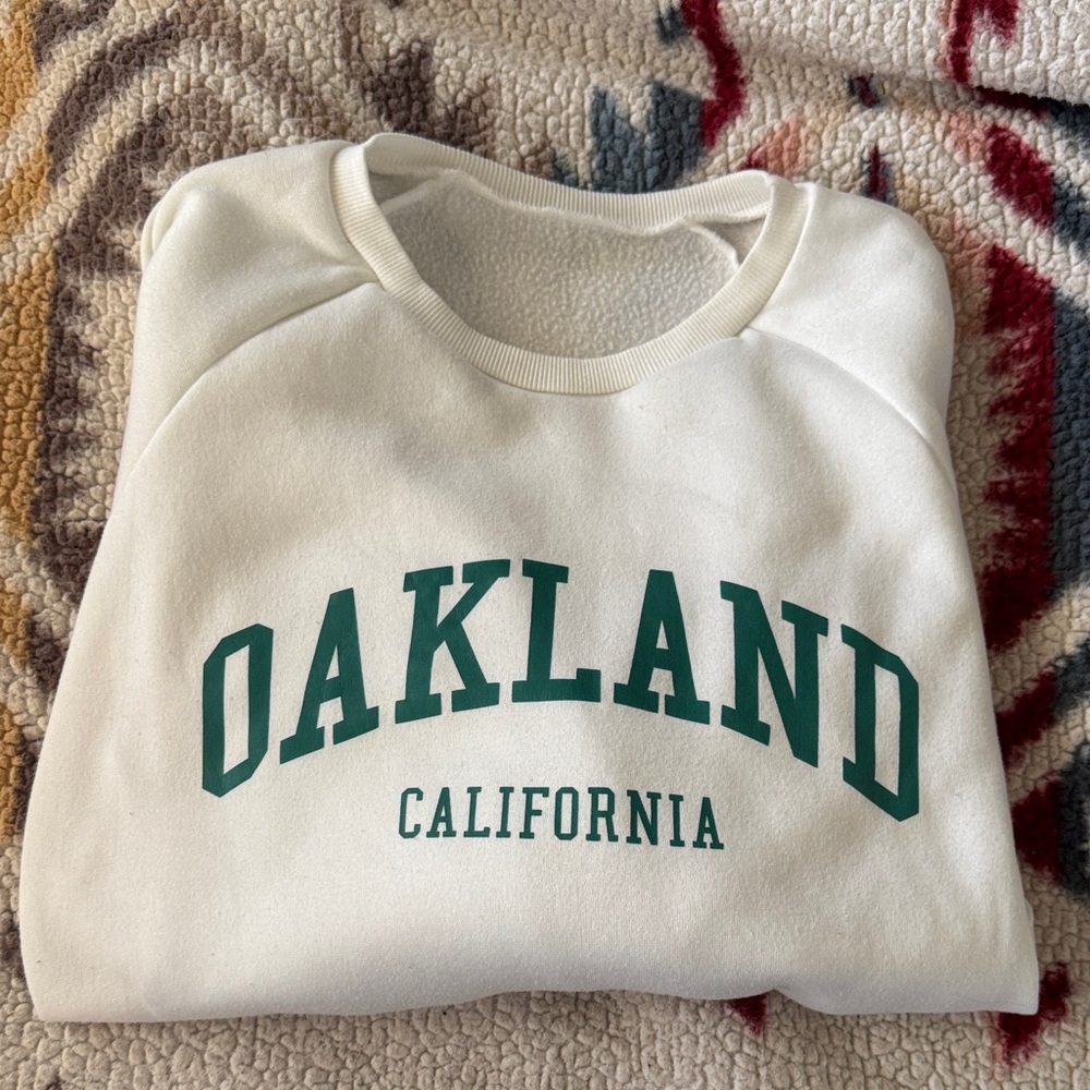 White Oakland California Sweatshirt